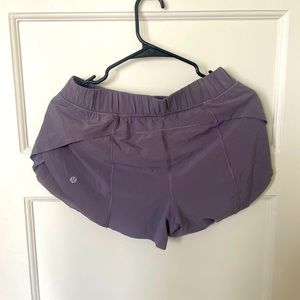 Lululemon purple running shorts
